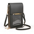 CarryEase Crossbody Phone Bag with Touchscreen Pocket and RFID Protection