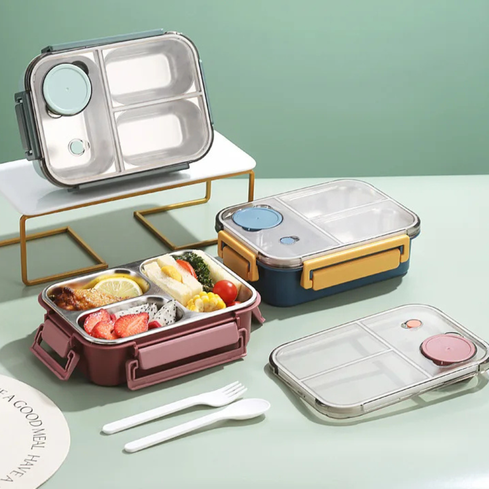 Premium Stainless Steel Insulated Lunch Container with Leak-Proof Seal