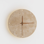 Natural Stone Backlit Wall Clock with LED Ambient Light - 9" or 11.8"