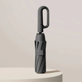 StormShield Compact Travel Umbrella with 10 Fiberglass Ribs and Carabiner Hook