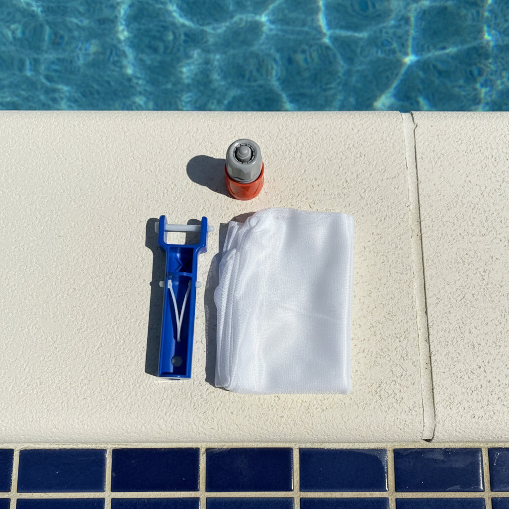 AquaSweep Water Pressure Pool Cleaner with Reusable Filter Bag