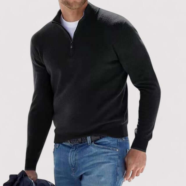 Northvale Half Zip Jumper for Men Lightweight Smart Casual Knitwear