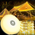 TrailGlow 4-in-1 Retractable Camping Light with 10m String Lights