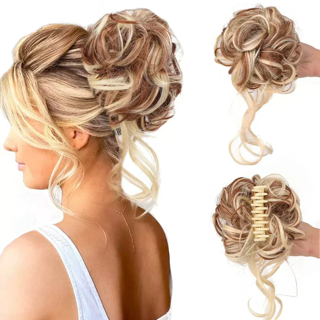 Volumizing Curly Hair Clip-In Bun – Instant Volume and Natural Curls