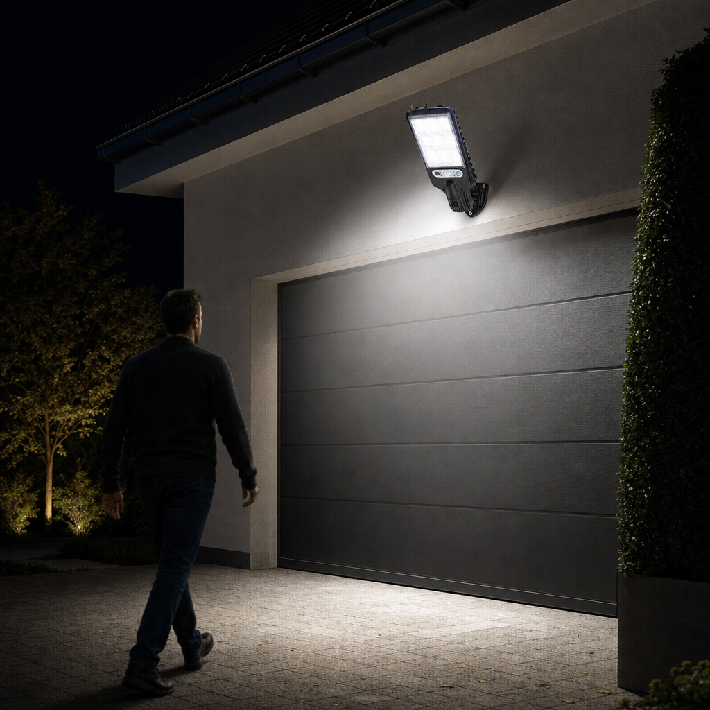 BrightSentinel Solar Motion Sensor Outdoor Security Light