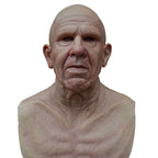 Premium Realistic Latex Transformation Mask with Detailed Beard