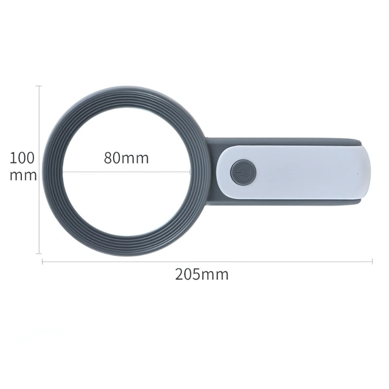 ClearView LED Magnifying Glass with 30x Magnification for Reading