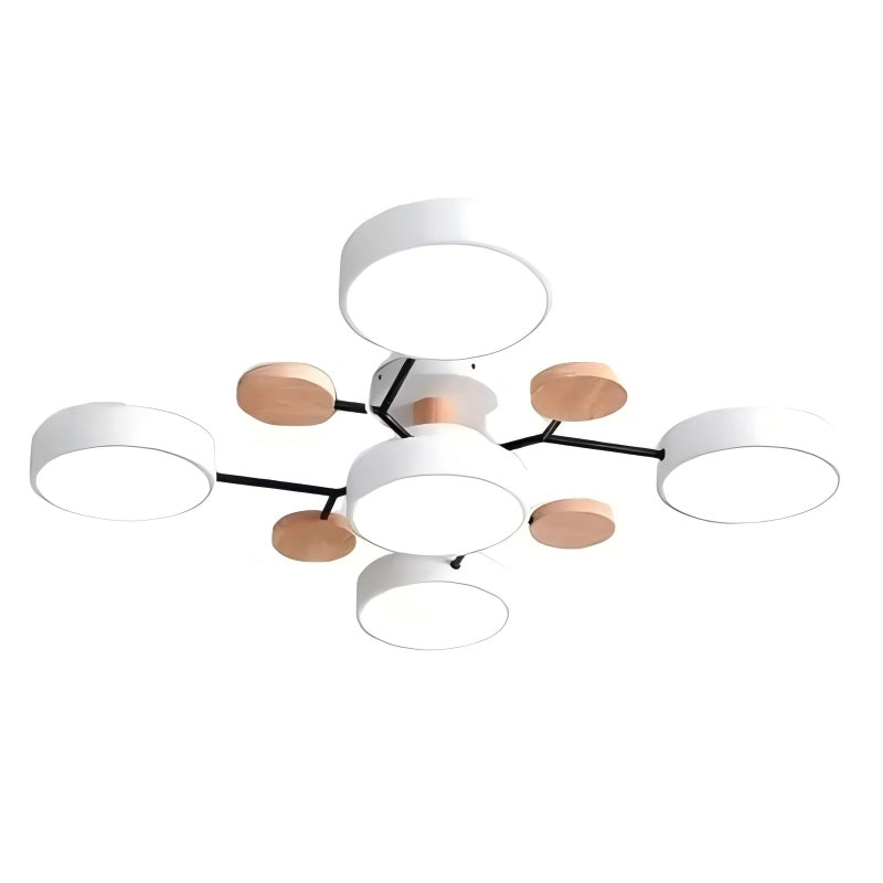 NordLume Modern LED Acrylic Ceiling Light for Living Room and Bedroom
