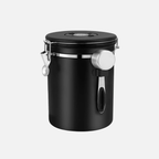 Premium Airtight Coffee Bean Storage Canister with CO2 Valve and Date Tracker