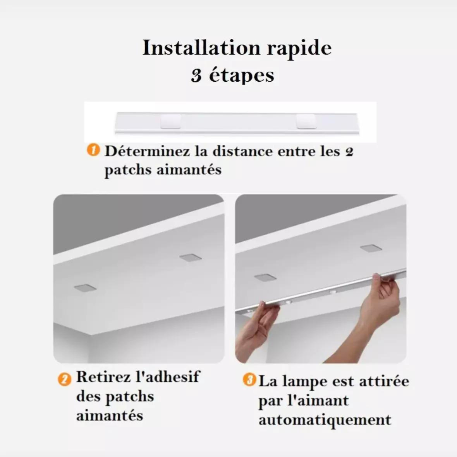 LumiSense Lampe LED Sans Fil avec Détecteur de Mouvement