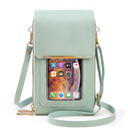 CarryEase Crossbody Phone Bag with Touchscreen Pocket and RFID Protection