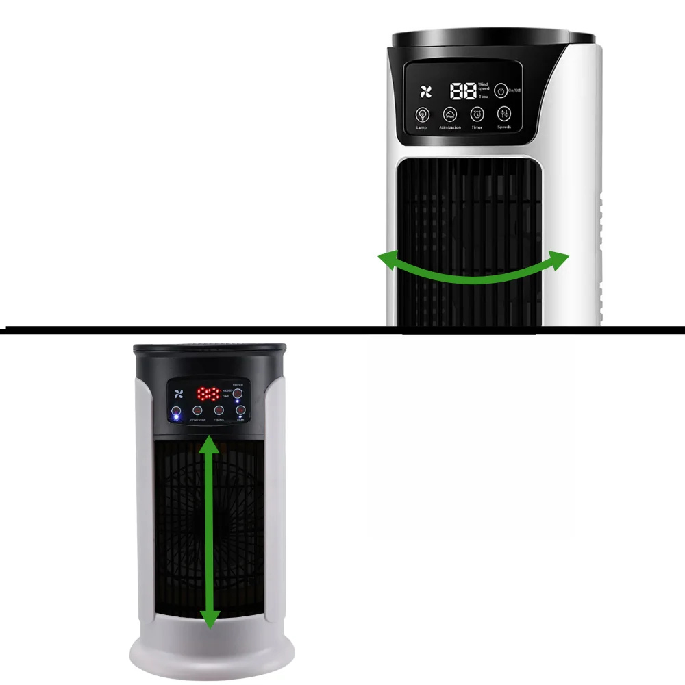 Compact Desktop Evaporative Air Cooler - 6-Speed Portable Unit