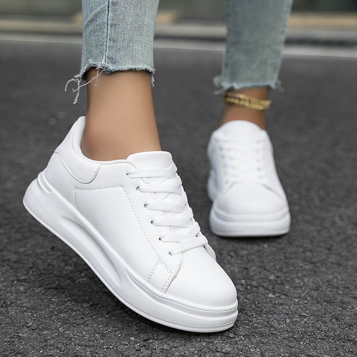 Avelis Comfort Walk Trainers for Women White Lightweight Casual Shoes