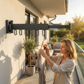 Retractable Wall Mounted Clothes Drying Rack
