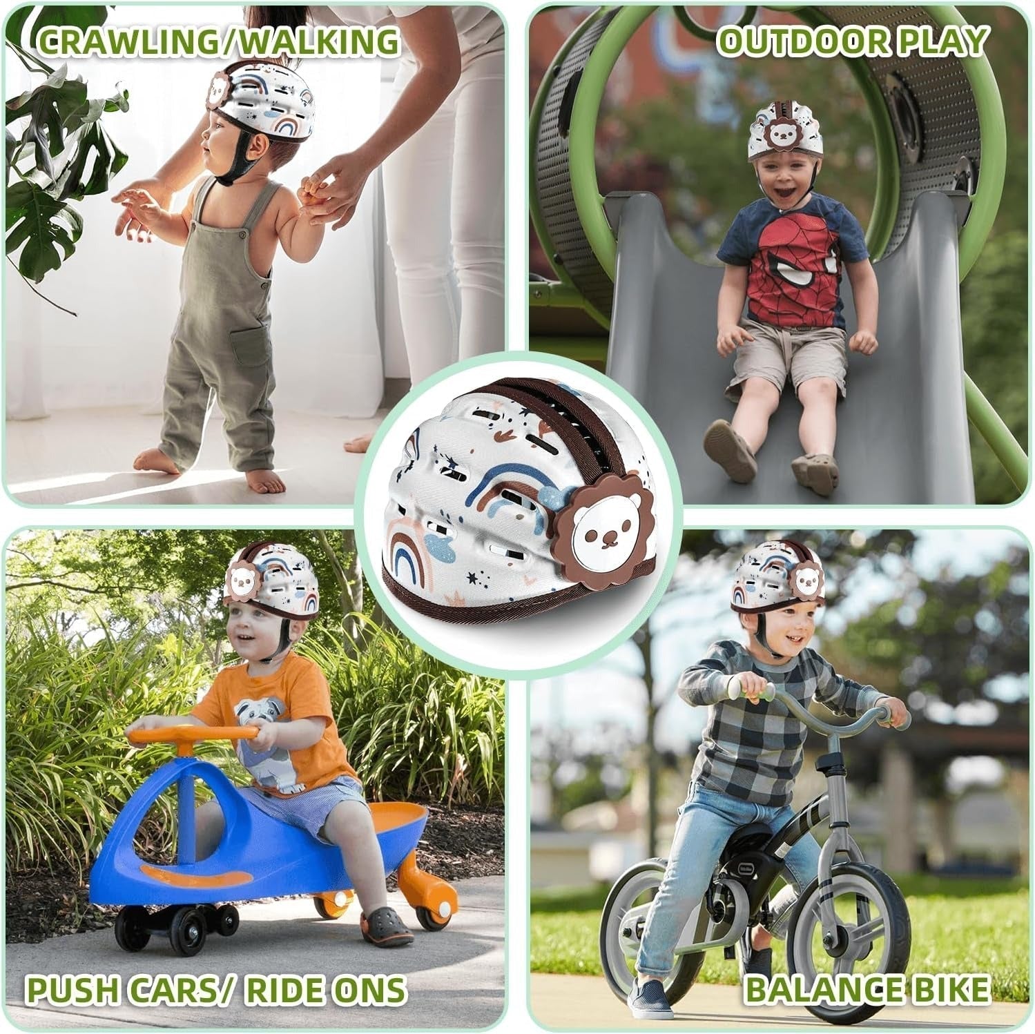 TinyShield Baby Safety Helmet | Soft Protective Crawling & Walking Helmet