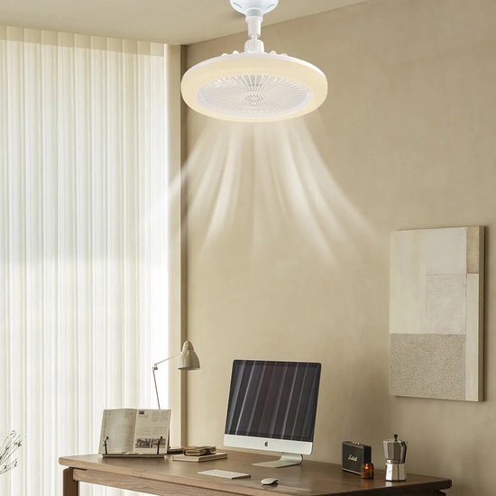 AeroGlow LED Ceiling Fan Light with Remote Control for Indoor Rooms