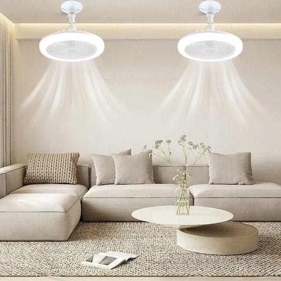 AeroGlow LED Ceiling Fan Light with Remote Control for Indoor Rooms