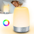 SunAura Sunrise Alarm Clock with Nature Sounds and Night Light