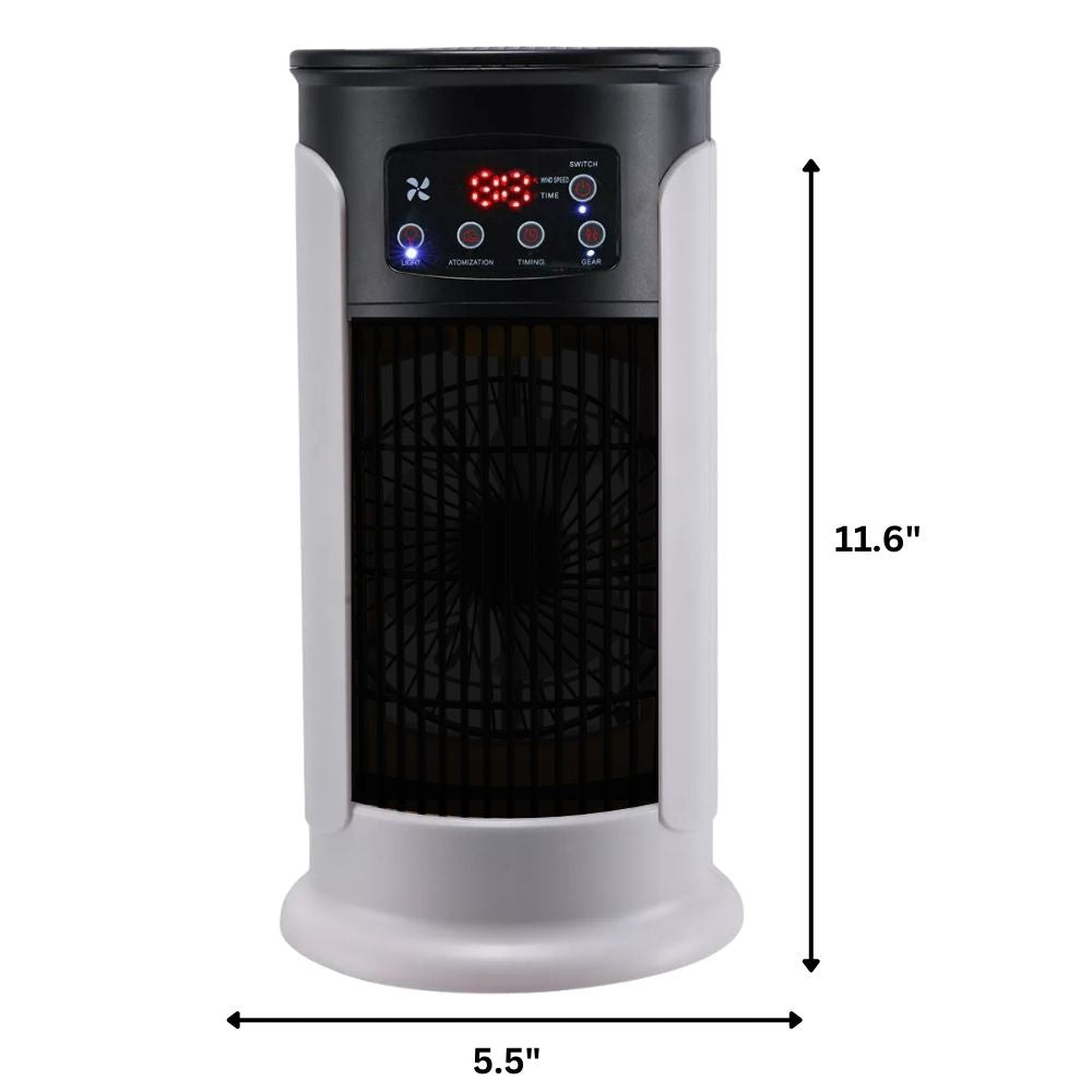Compact Desktop Evaporative Air Cooler - 6-Speed Portable Unit