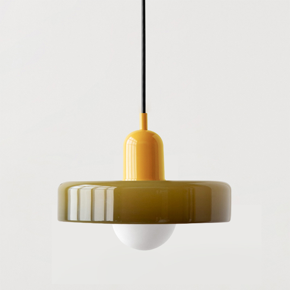 Luméa Bauhaus Suspension in Coloured Glass