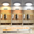 AutoGlow Plafonnier LED Sans Fil avec Détecteur de Mouvement