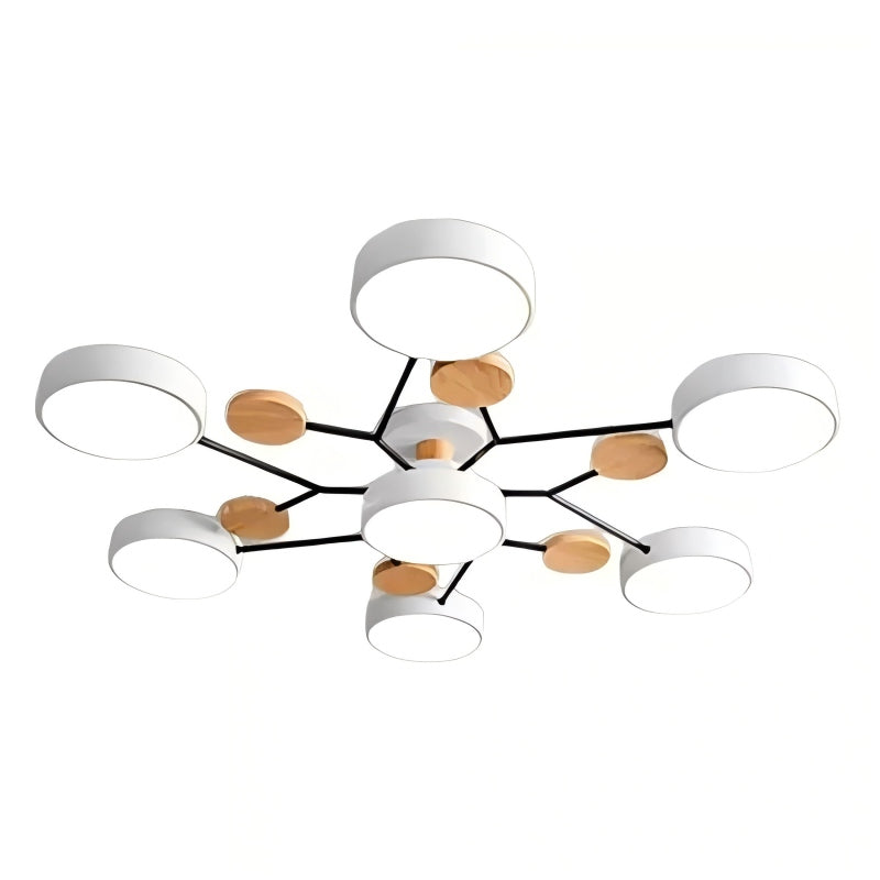 NordLume Modern LED Acrylic Ceiling Light for Living Room and Bedroom