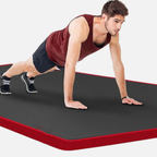 Premium High-Density Cushioned Yoga Mat – 0.4" NBR Foam Non-Slip Exercise Mat