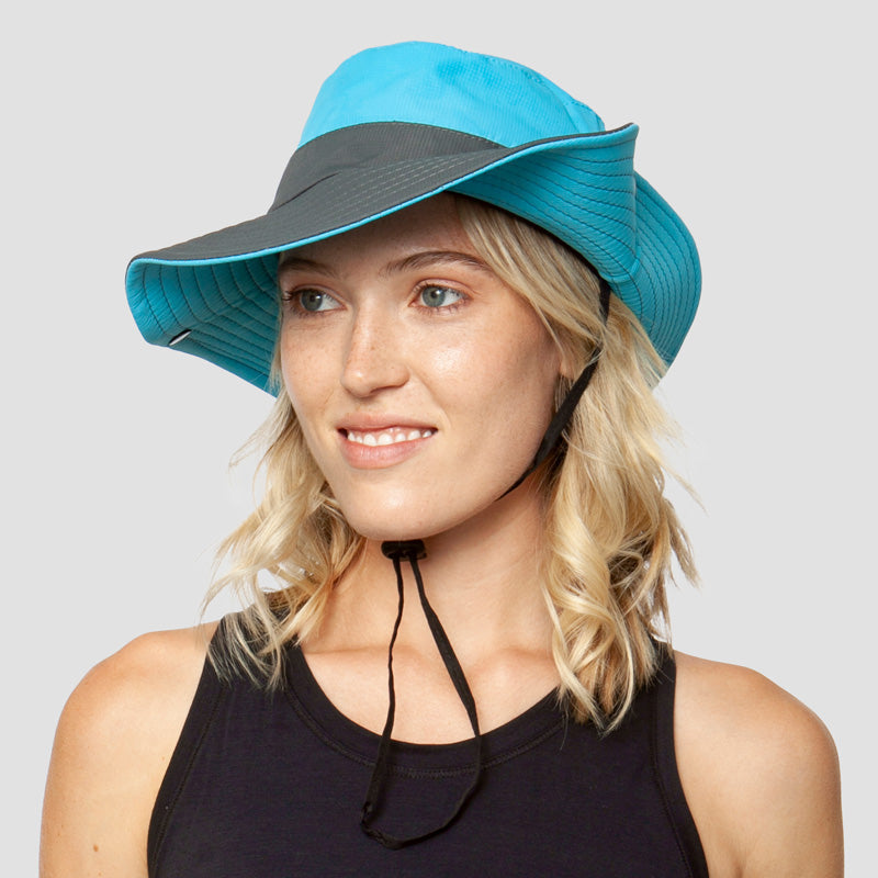 Adjustable Wide-Brim UV Protection Sun Hat with Ponytail Slot