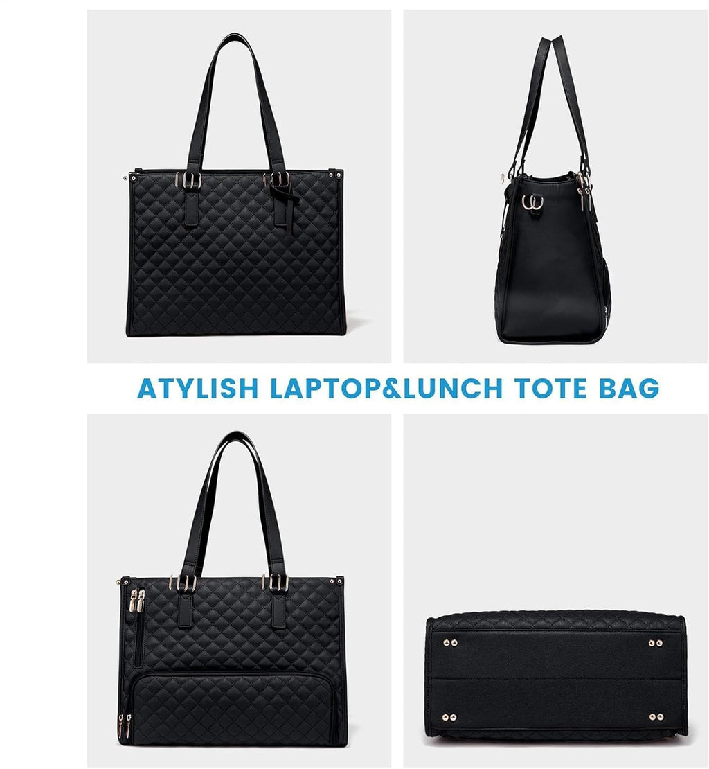 FreshCarry Insulated Lunch Tote with 15 Inch Laptop Compartment