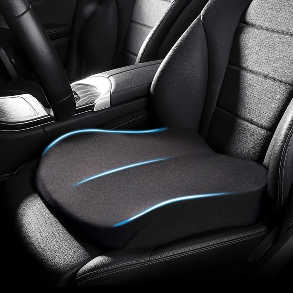 ElevaDrive Memory Foam Seat Cushion | Ergonomic Car Booster Cushion