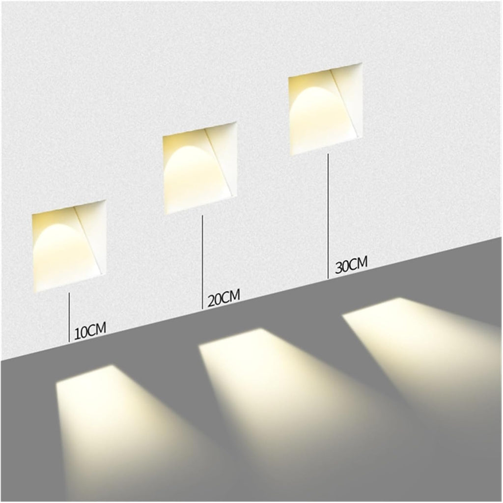 LumenPath Recessed Wall Light | LED Sensor Stairway Guide Lamp