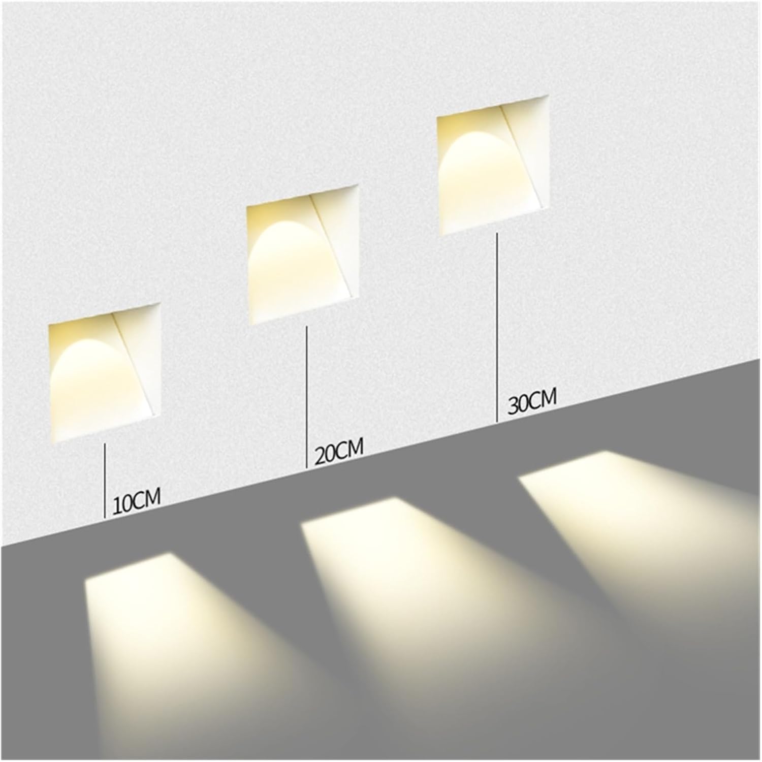 LumenPath Recessed Wall Light | LED Sensor Stairway Guide Lamp
