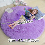 Nuvello Soft Round Rug Non-Slip