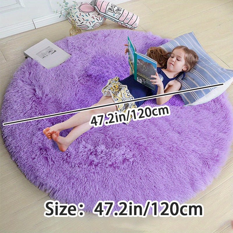 Nuvello Tapis Rond Moelleux Antidérapant