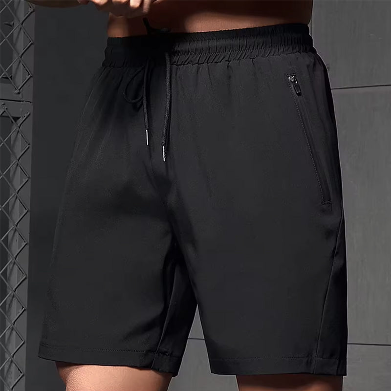 MotionCore Men's Sports Shorts with Zipper Pockets and Drawstring