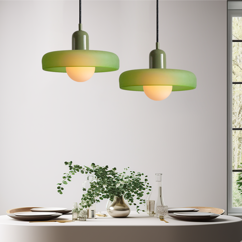 Luméa Suspension Bauhaus en Verre Coloré