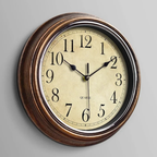 Silent Sweep Wall Clock, 12" Non-Ticking Quartz Design