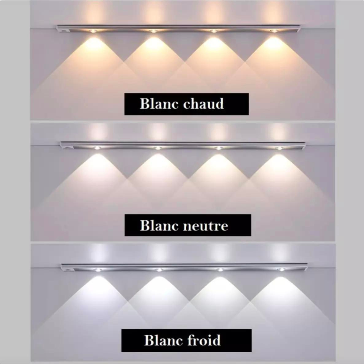 LumiSense Lampe LED Sans Fil avec Détecteur de Mouvement
