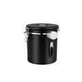 Premium Airtight Coffee Bean Storage Canister with CO2 Valve and Date Tracker