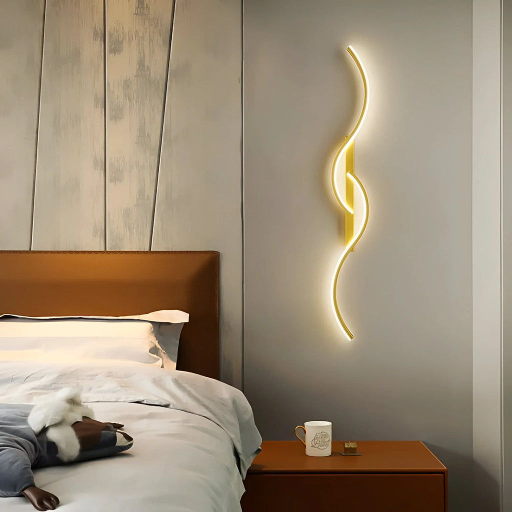 CurveGlow Modern LED Wall Light for Soft Ambient Illumination