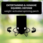 Weight-Activated Rotating Perch Bird Feeder for Gardens