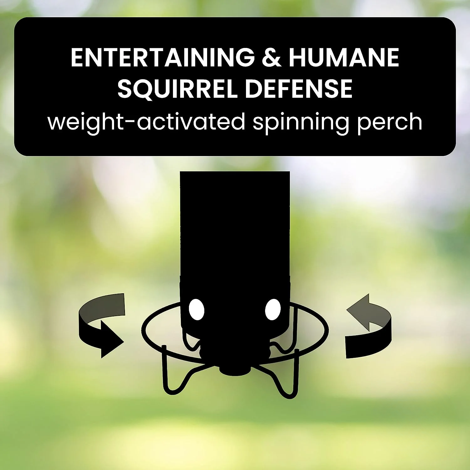 Weight-Activated Rotating Perch Bird Feeder for Gardens