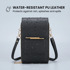 CarryEase Crossbody Phone Bag with Touchscreen Pocket and RFID Protection