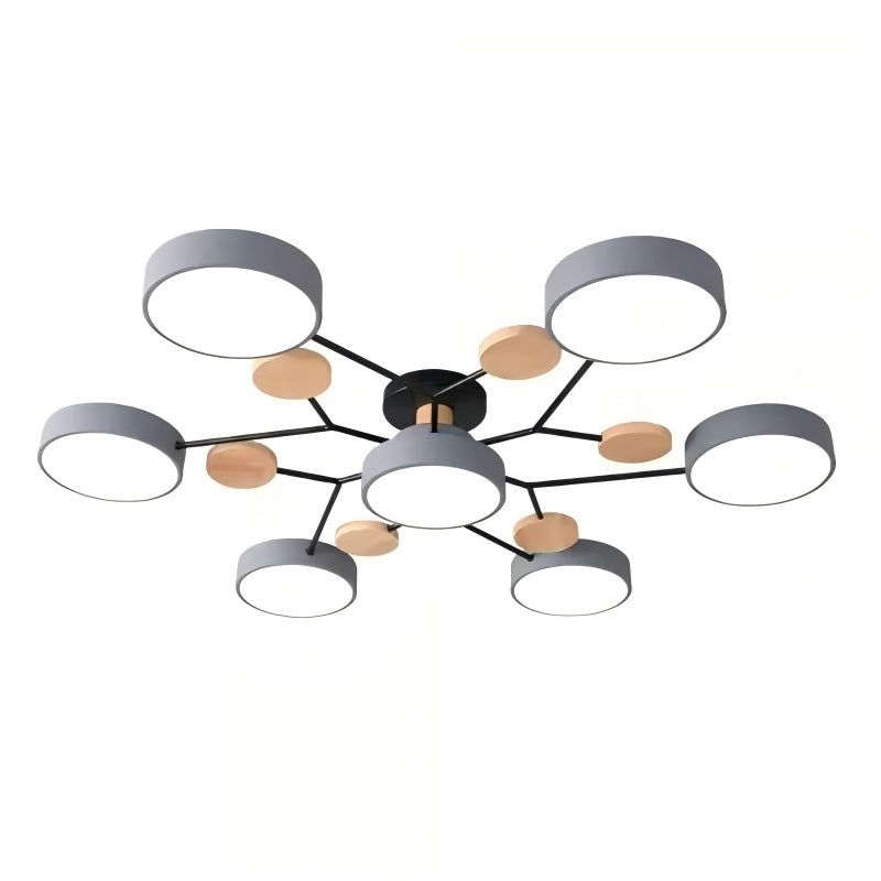 NordLume Modern LED Acrylic Ceiling Light for Living Room and Bedroom