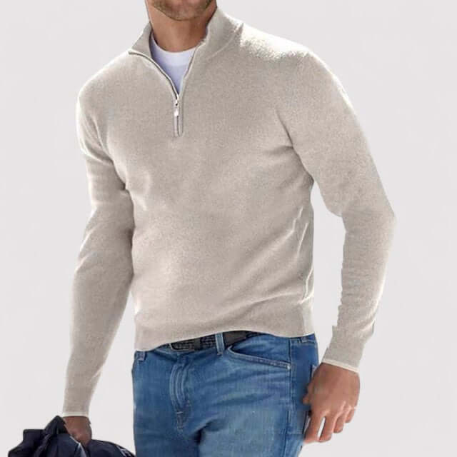 Northvale Half Zip Jumper for Men Lightweight Smart Casual Knitwear