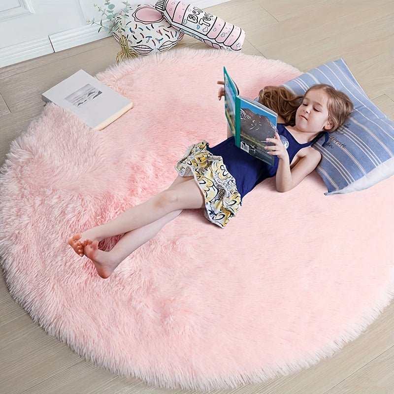 Nuvello Soft Round Rug Non-Slip