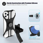 RideGrip 360° Quick-Release Bike Phone Mount 2-Pack for Handlebars
