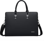Professional Leather Laptop Briefcase with Multiple Compartments