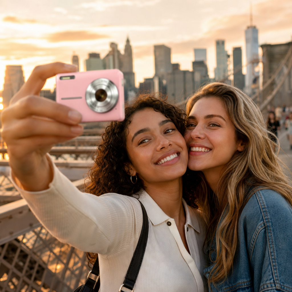 Retro Digital Compact Camera – Vintage-Style Photography for Everyday Use