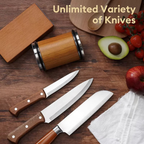 Precision Dual-Angle Rolling Knife Sharpener with Magnetic Guidance